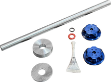 PAUL YAFFE BAGGER NATION Axle Cover Kit - Y-Axle Rod - Front - Standard/Turret - Blue PYO:YHTR-18L-BE