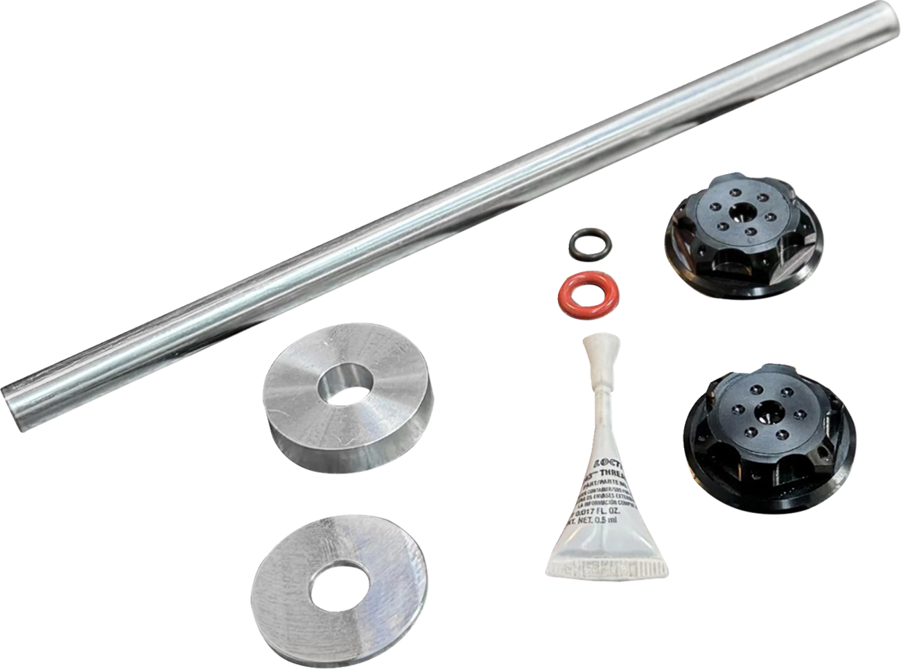 PAUL YAFFE BAGGER NATION Axle Cover Kit - Y-Axle Rod - Front - Standard/Turret - Black PYO:YHTR-18L-BK