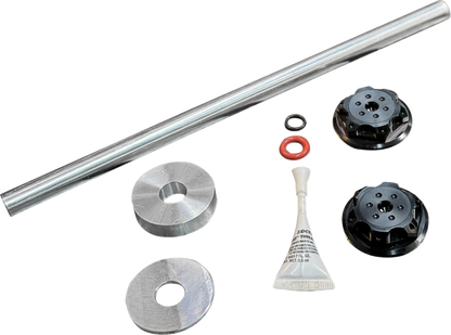 PAUL YAFFE BAGGER NATION Axle Cover Kit - Y-Axle Rod - Front - Standard/Turret - Black PYO:YHTR-18L-BK