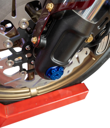 PAUL YAFFE BAGGER NATION Axle Cover Kit - Y-Axle Rod - Front - Standard/Turret - Blue PYO:YHTR-18L-BE