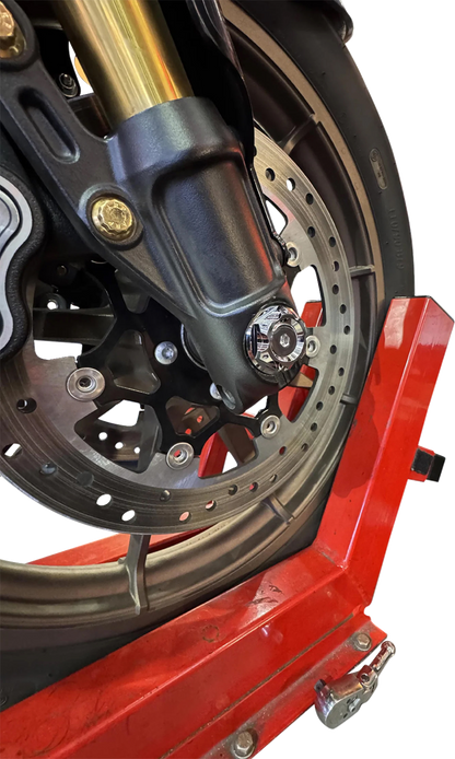 PAUL YAFFE BAGGER NATION Axle Cover Kit - Y-Axle Rod - Front - Standard/Turret - Chrome PYO:YHTR-18L-CH