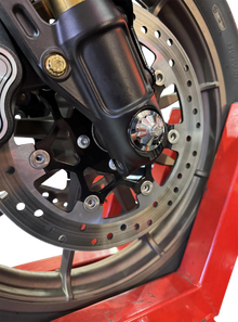 PAUL YAFFE BAGGER NATION Axle Cover Kit - Y-Axle Rod - Front - Standard/12 Point - Chrome PYO:YTPR-18L-CH