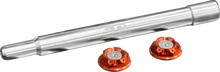 PAUL YAFFE BAGGER NATION Y-Axle with Turret Style Axle Cover Kit - Custom - Front - Orange - 1" PYO:YAXLE-07-HT-OR
