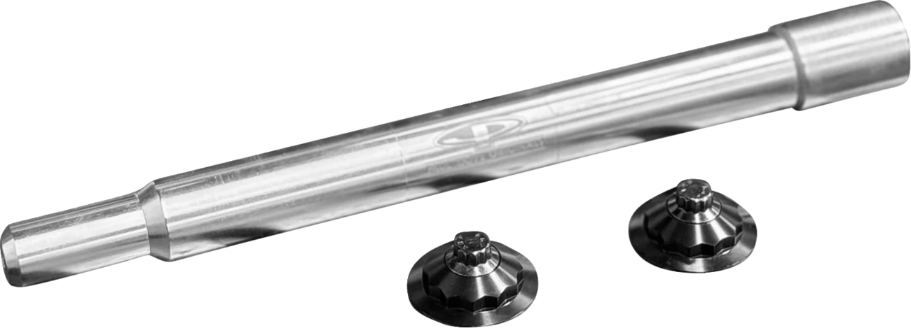 PAUL YAFFE BAGGER NATION Y-Axle with 12 Point Style Axle Cover Kit - Custom - Front - Black - 1" PYO:YAXLE-07-TP-BK