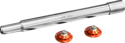 PAUL YAFFE BAGGER NATION Y-Axle with 12 Point Style Axle Cover Kit - Custom - Front - Orange - 1" PYO:YAXLE-07-TP-OR