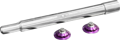 PAUL YAFFE BAGGER NATION Y-Axle with 12 Point Style Axle Cover Kit - Custom - Front - Purple - 1" PYO:YAXLE-07-TP-PR