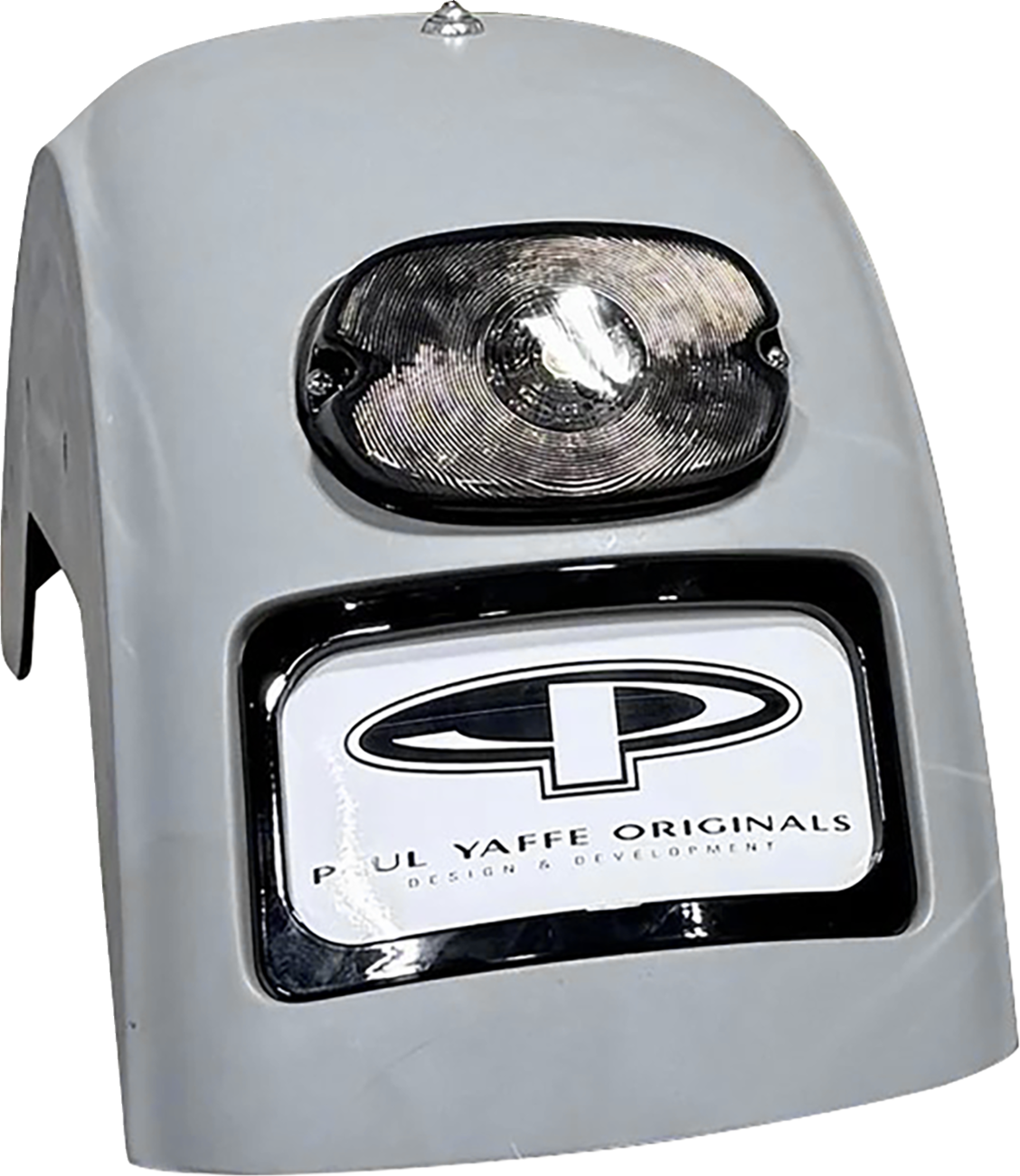 PAUL YAFFE BAGGER NATION French Fix Rear Fender - Black Plate Frame - Smoke Tail Light - HD Softail PYO:FF-B-S