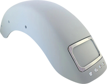 PAUL YAFFE BAGGER NATION The Fix Rear Fender - Chrome Frame Plate - Thunder Bolts - HD Softail PYO:CRF-M8ST-SB-LB-C