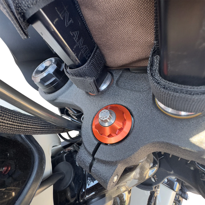 PAUL YAFFE BAGGER NATION Steering Stem Nut - Orange PYO:12PSK-18L-OR