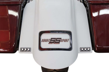 PAUL YAFFE BAGGER NATION Tri-Pod Taillight - Lightning Bolts - Rectangle - Chrome PYO:TPLK-R-C