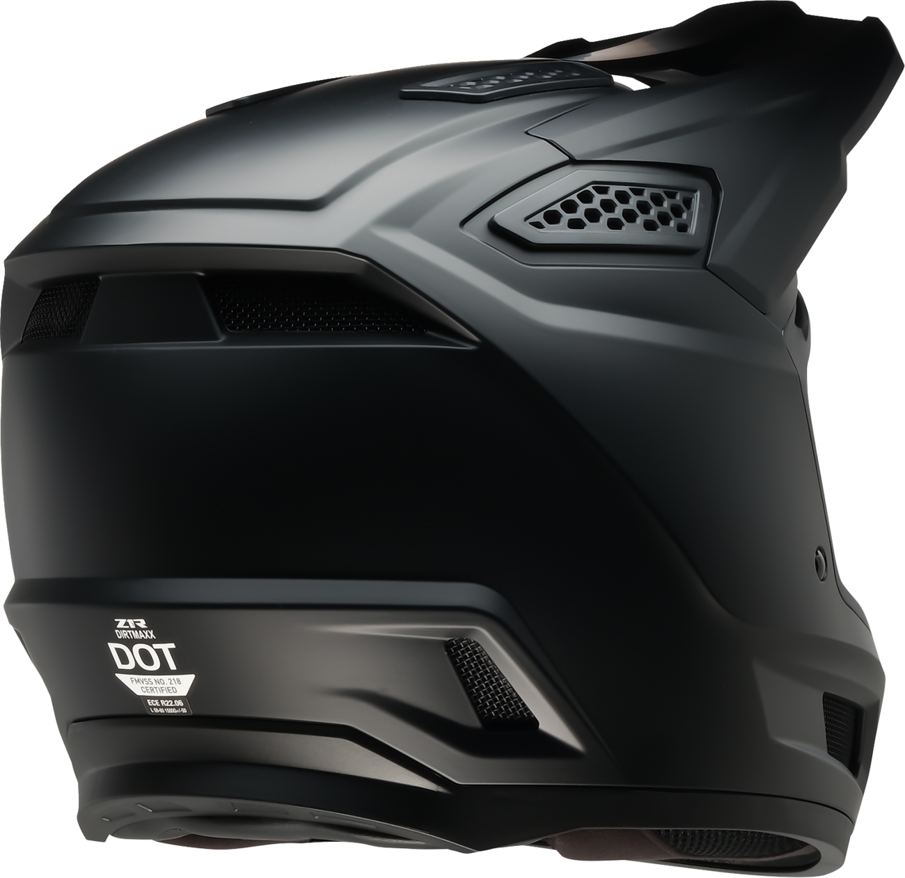 Z1R Dirt Maxx Helmet - Solid - Matte Black - Large 0110-9936