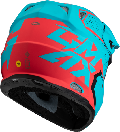 Mx 96 502 Helmet Matte Blue/Red  Md