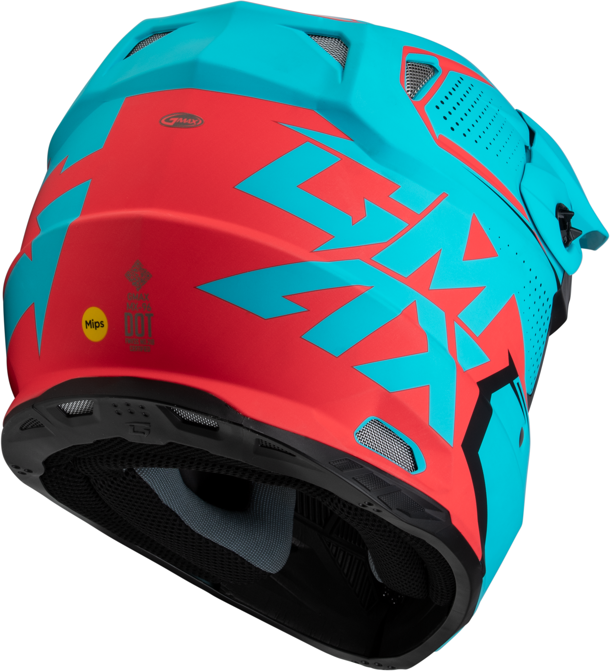 Mx 96 502 Helmet Matte Blue/Red  2x