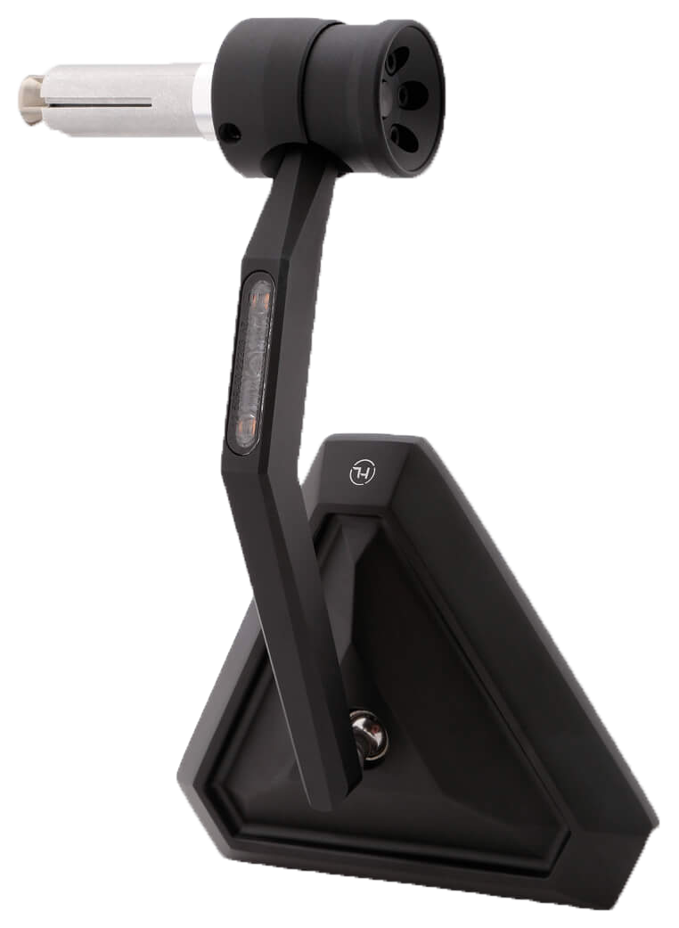 Tetra Handlebar End Mirror With Turn Signal Black