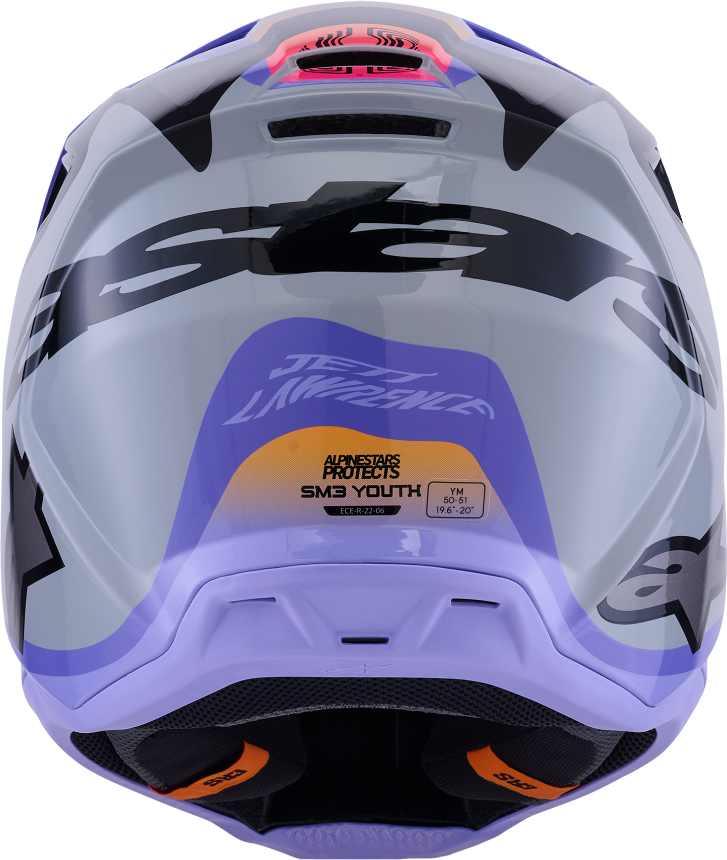 Jettson Sm3 Youth Helmet Gry/Purp/Blk Glossy Ym