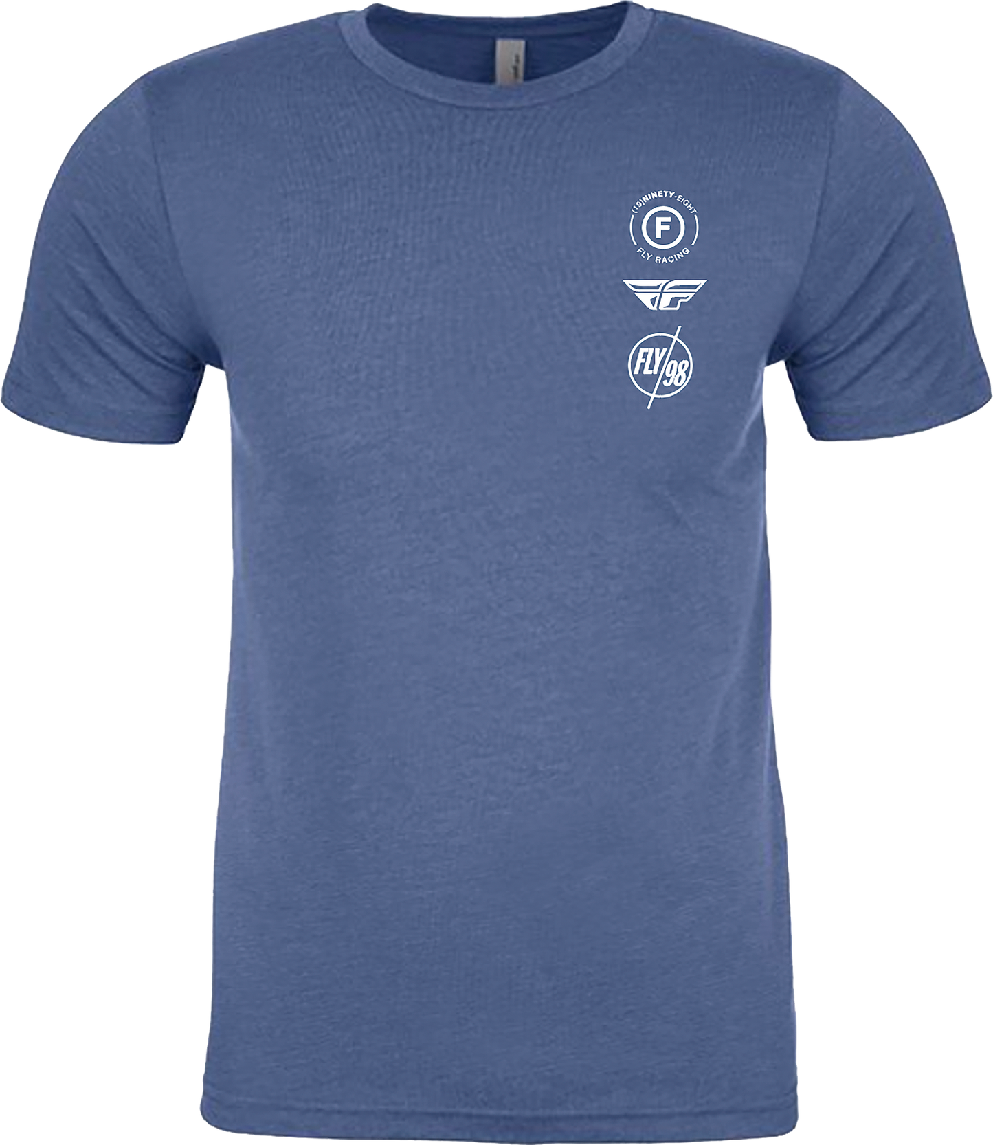 Fly Atom Tee Cool Blue Heather Md