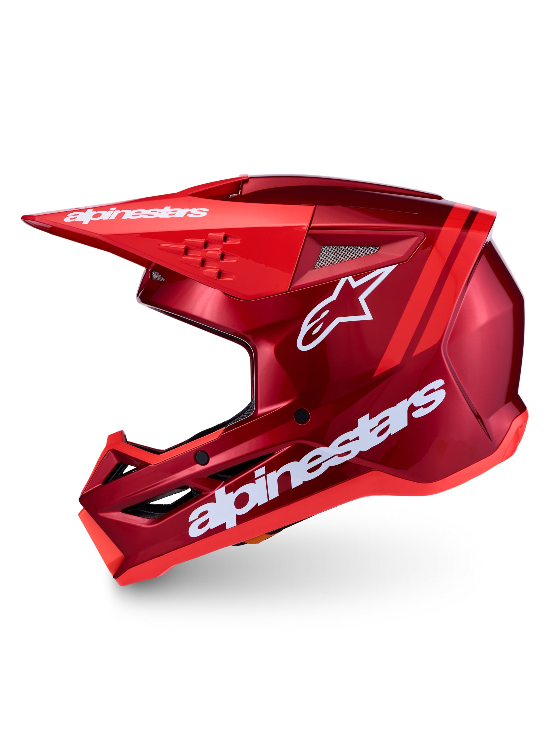 S M3 Radium Helmet Ece06/Dot Red Mot/Red Fl/Wht Gl Sm