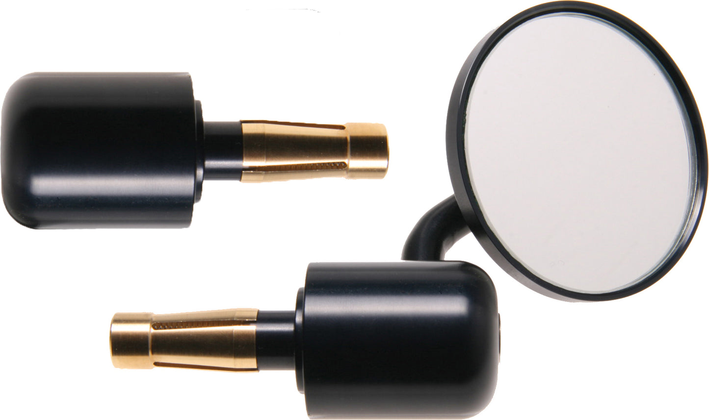 Oberon 75mm Streetfighter Bar End Mirror with Matching Opposite Side Bar End