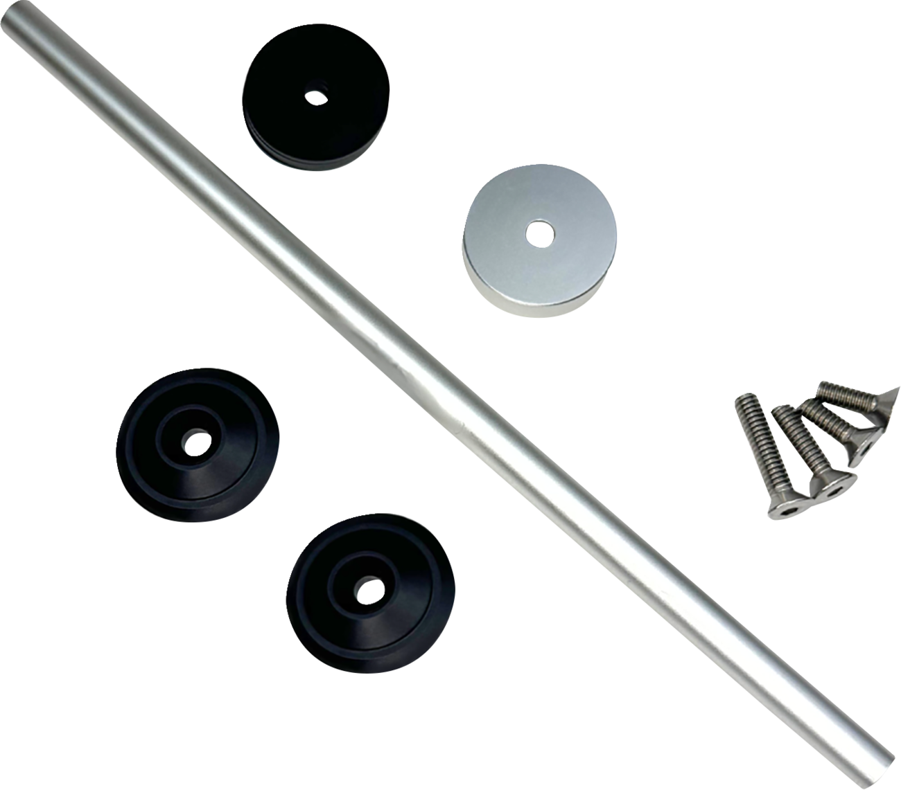 CUSTOM DYNAMICS Front Axle Cover Kit - Black - M8 CD-AC-B