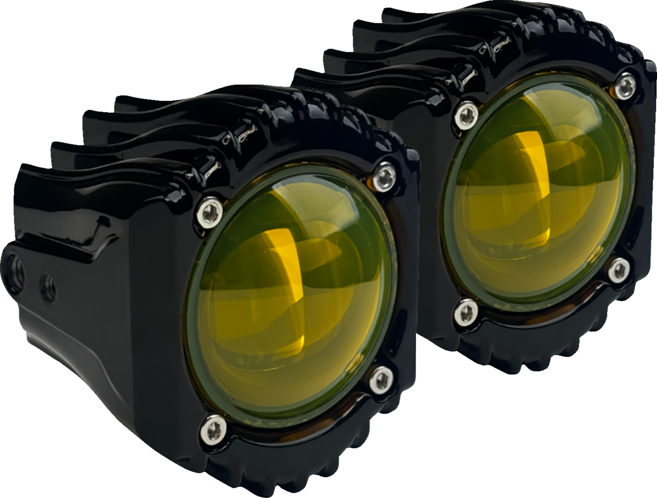 CUSTOM DYNAMICS Fog Lights Shark Demon® - High Performance LED - Yellow SD-FOG-7Y