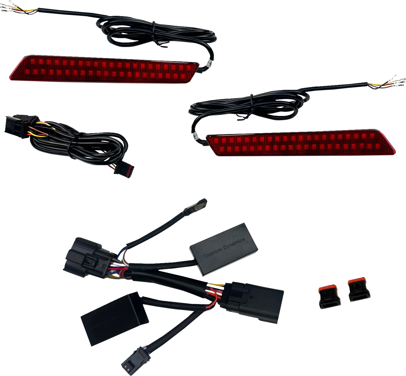CUSTOM DYNAMICS Saddlebag Latch Light - LED - Red Lens CD-LATCH-2026-R