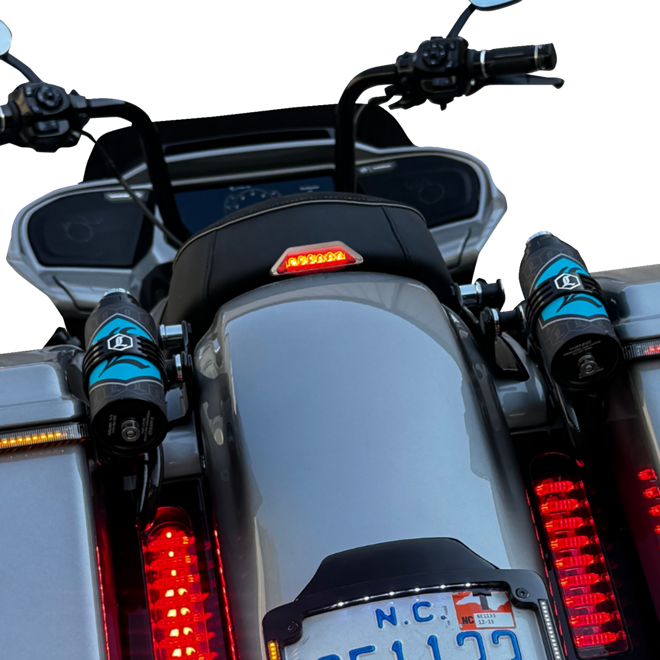 CUSTOM DYNAMICS Running/Brake Light - Seat Bolt Mounted - Smoke Lens CD-SBTL-23-S