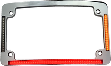 CUSTOM DYNAMICS License Plate Frame - All-In-One Auxiliary - LED - Chrome TF05-2026-C
