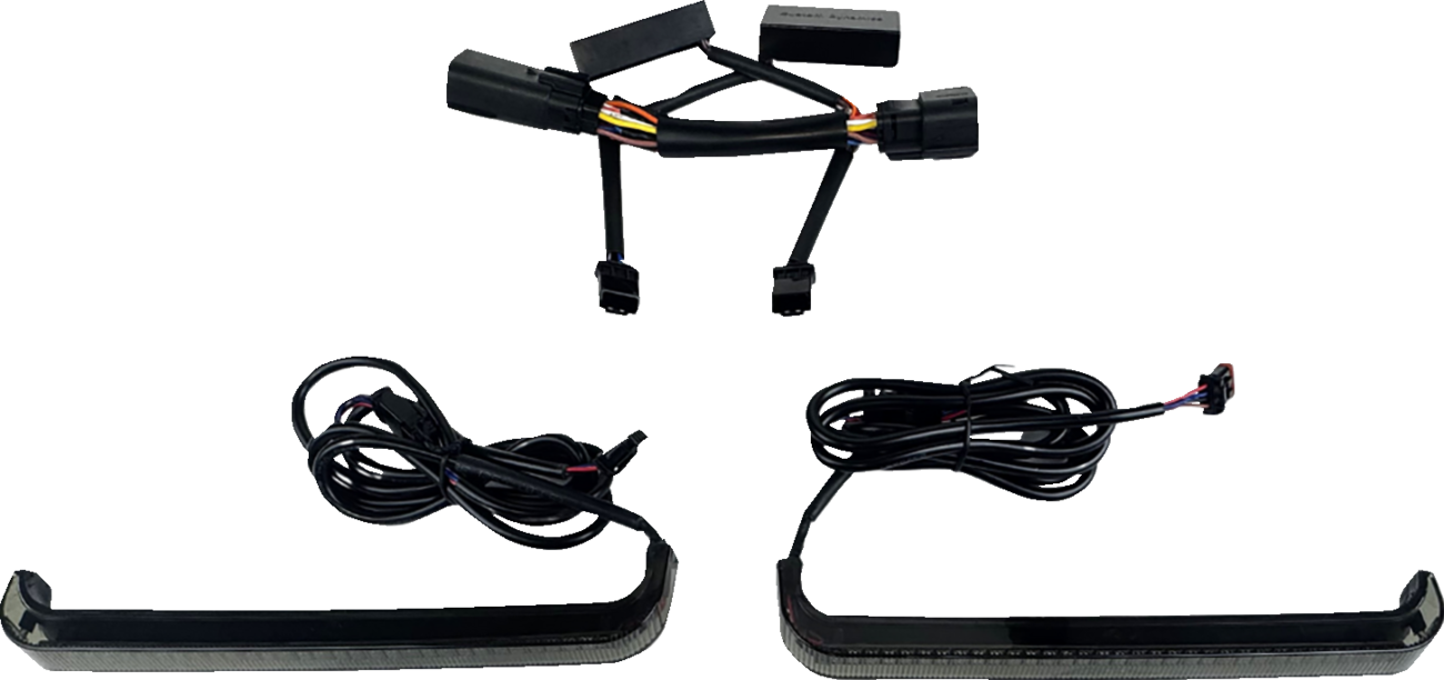 CUSTOM DYNAMICS Saddlebag Lights - Low Profile - Red LEDs - Smoke Lens CD-LP-2026-S