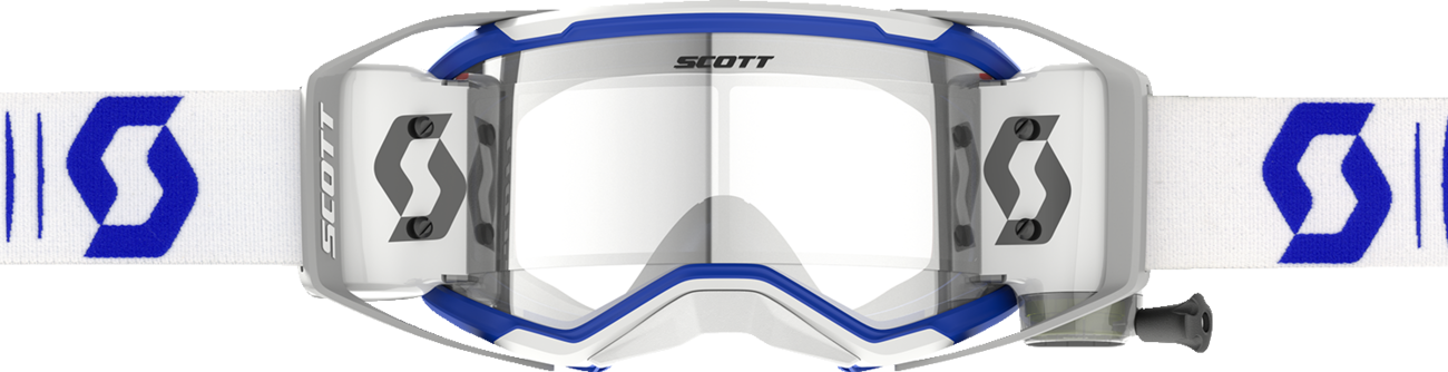 SCOTT Prospect 2.0 WFS Goggle - Roll-Off - Doppler - White/Blue - Clear Lens 4214748208113