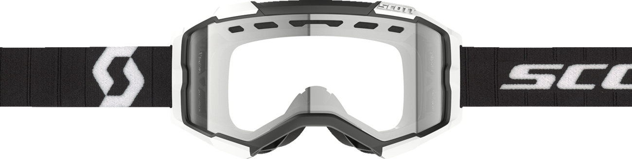 SCOTT Fury Enduro Goggle - Black/White - Clear Lens 4032651007113