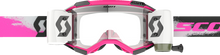 SCOTT Fury WFS Goggle - Roll-Off - Pink/Black - Clear Lens 2785961665113