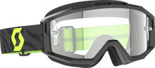 SCOTT Split OTG Goggle - Zebra - Black/Neon Yellow - Clear Lens 2855378206113