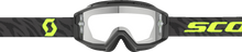 SCOTT Split OTG Goggle - Zebra - Black/Neon Yellow - Clear Lens 2855378206113
