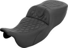 SADDLEMEN Roadsofa™ Extended Reach Seat - without Backrest - Lattice Stitch - FLRT/FLTRT '15-'25 815-07-184