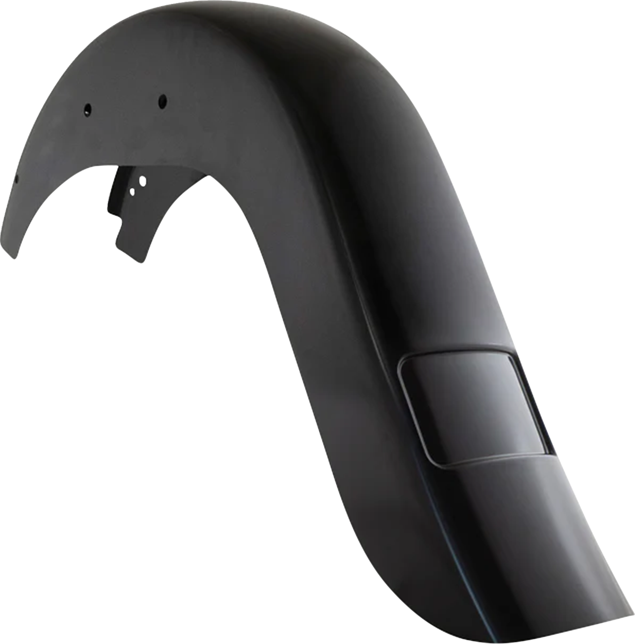 KLOCK WERKS Benchmark Rear Fender - Vicla - Frenched - Black - HD Softail '11-'17 KWF-02-0548