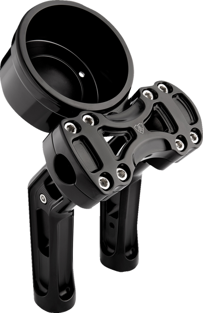 ARLEN NESS Wayback Risers - Method - 7" - 4" Round Gauge - Black 520-072