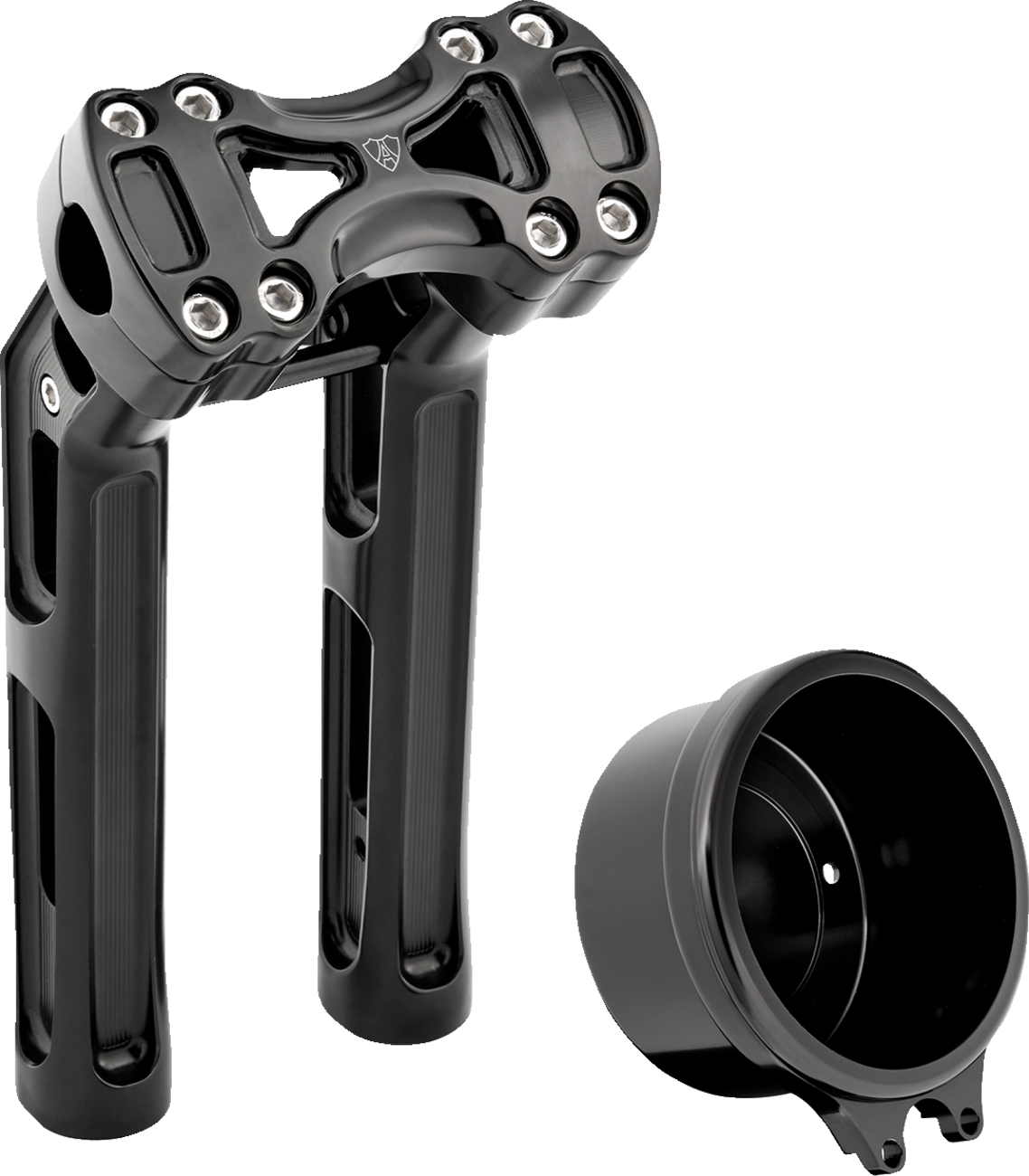 ARLEN NESS Wayback Risers - Method - 10" - 4" Round Gauge - Black 520-071