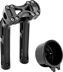ARLEN NESS Wayback Risers - Method - 10" - 4" Round Gauge - Black 520-071