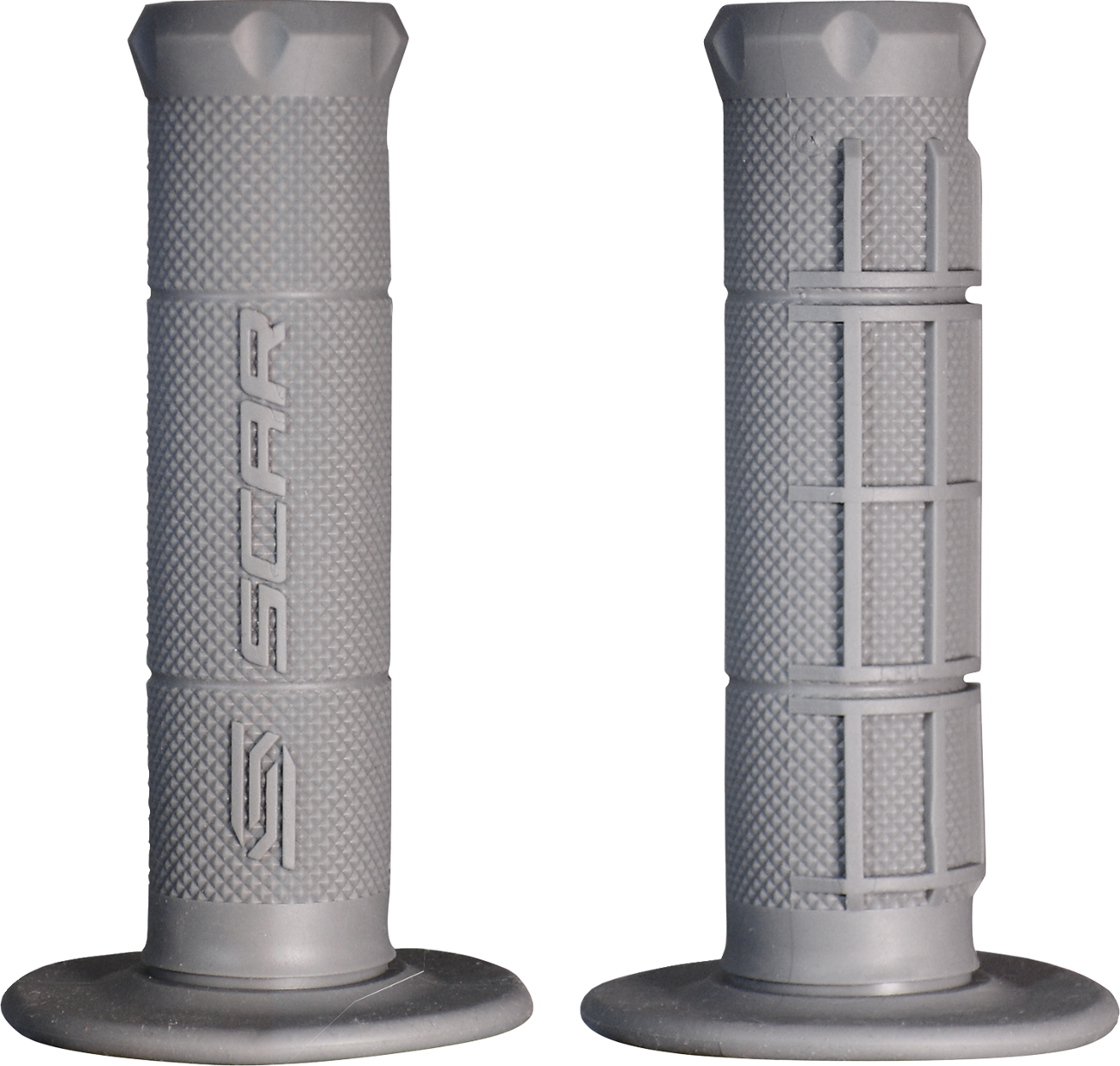 SCAR RACING Single Density Grips - Gray GOSG