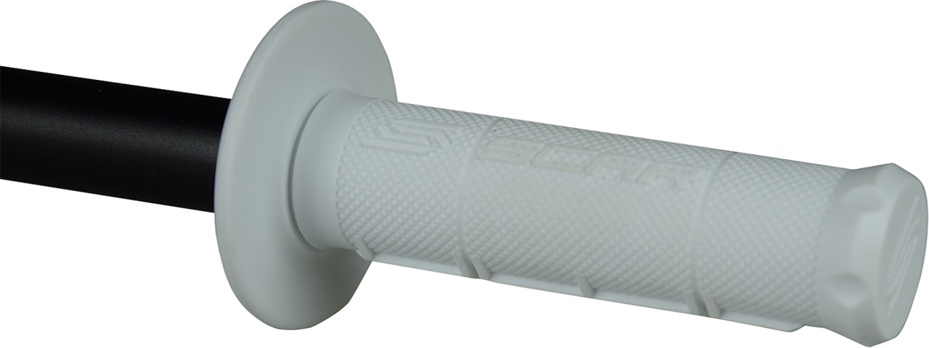 SCAR RACING Single Density Grips - White GOSW