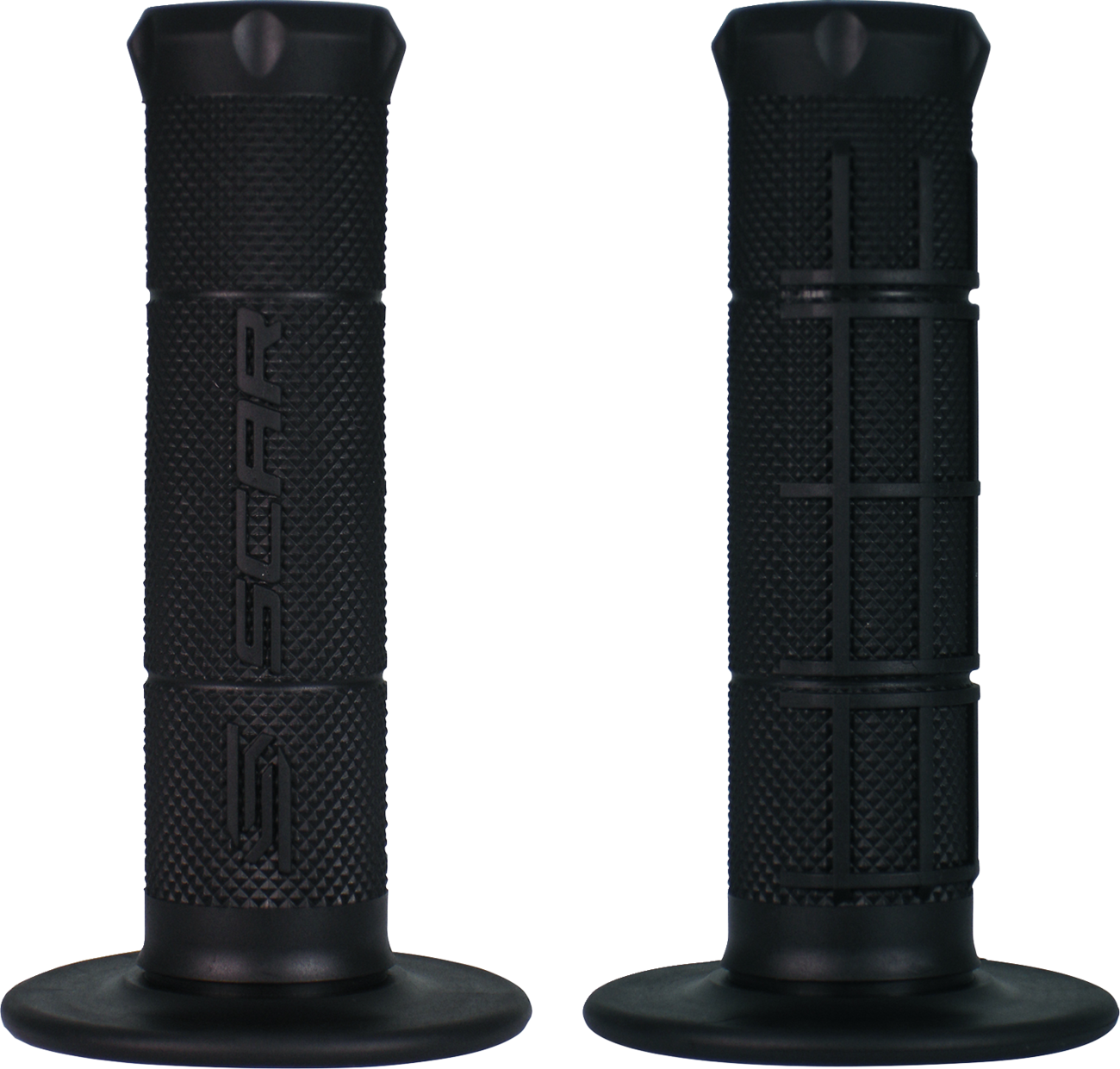 SCAR RACING Single Density Grips - Black GOSBLK