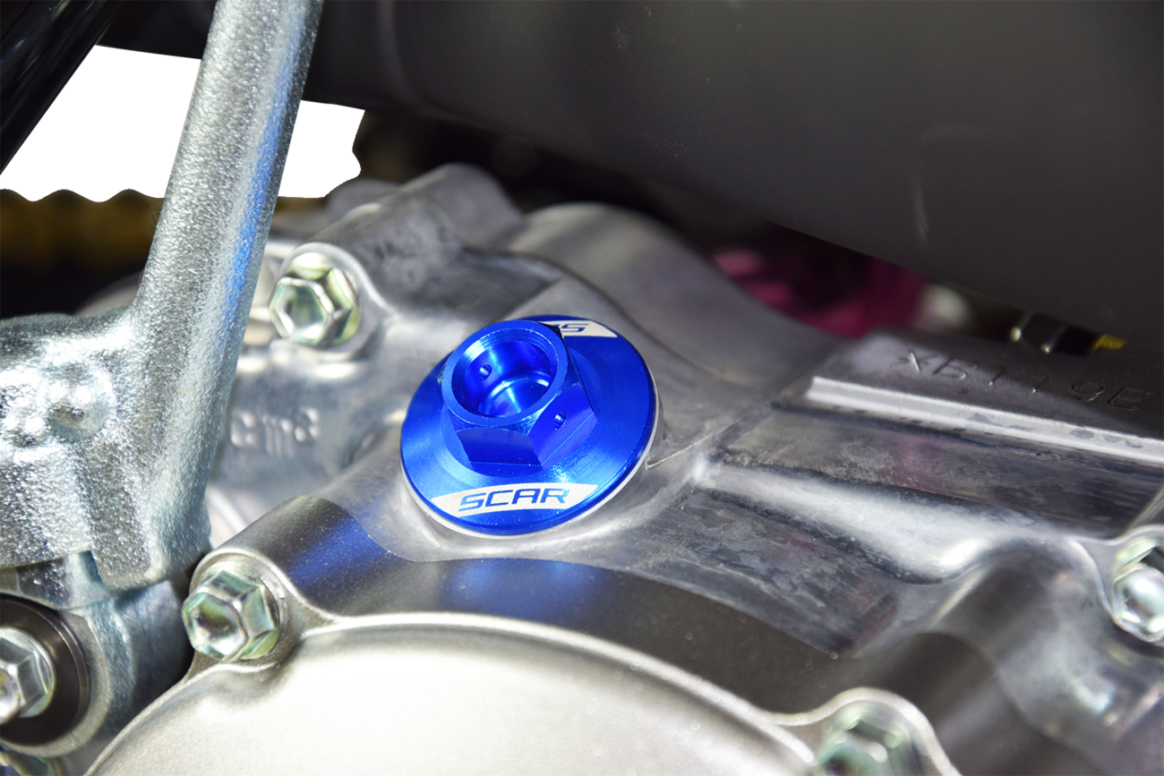 SCAR RACING Oil Filler Plug - Blue OFP100B