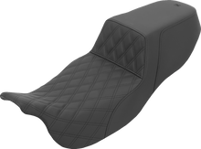 SADDLEMEN Step-Up Seat - Extended Reach - Front Lattice Stitch - FLRT/FLTRT '15-'25 815-07E-172