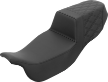 SADDLEMEN Step-Up Seat - Extended Reach - Rear Lattice Stitch - FLRT/FLTRT '15-'25 815-07E-173