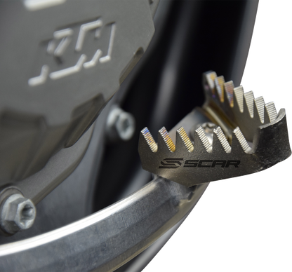SCAR RACING Brake Pedal Tip - Titanium -Gas Gas/Husqvarna/KTM STBT500