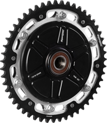 SUPERSPROX Stealth Rear Sprocket - With Cush Hub - 51 Tooth - Black/Silver - FLH/FLT RST-227:51-SLV
