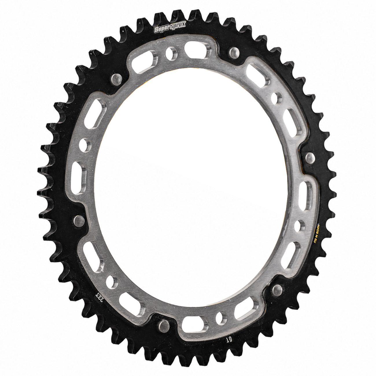 SUPERSPROX Stealth Rear Sprocket - 53 Tooth - Black/Silver - FLH/FLT RST-725:53-SLV