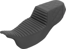 SADDLEMEN Step-Up Seat - Extended Reach - Front Tuck-n-Roll/Rear Lattice Stitch - FLRT/FLTRT '15-'25 815-07E-176