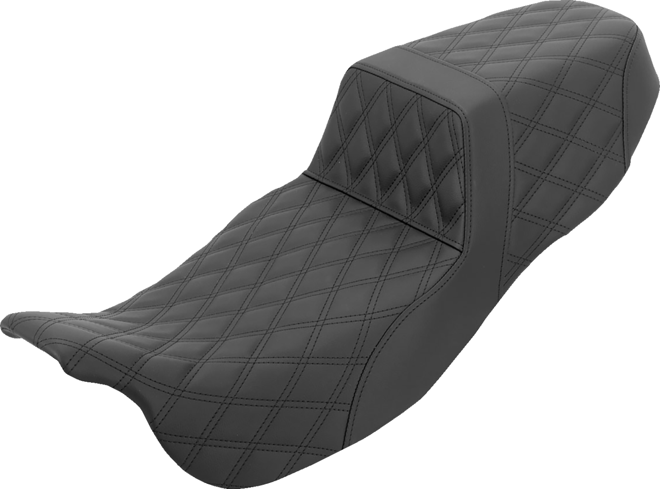 SADDLEMEN Step-Up Seat - Extended Reach - Full Lattice Stitch - FLRT/FLTRT '15-'25 815-07E-175
