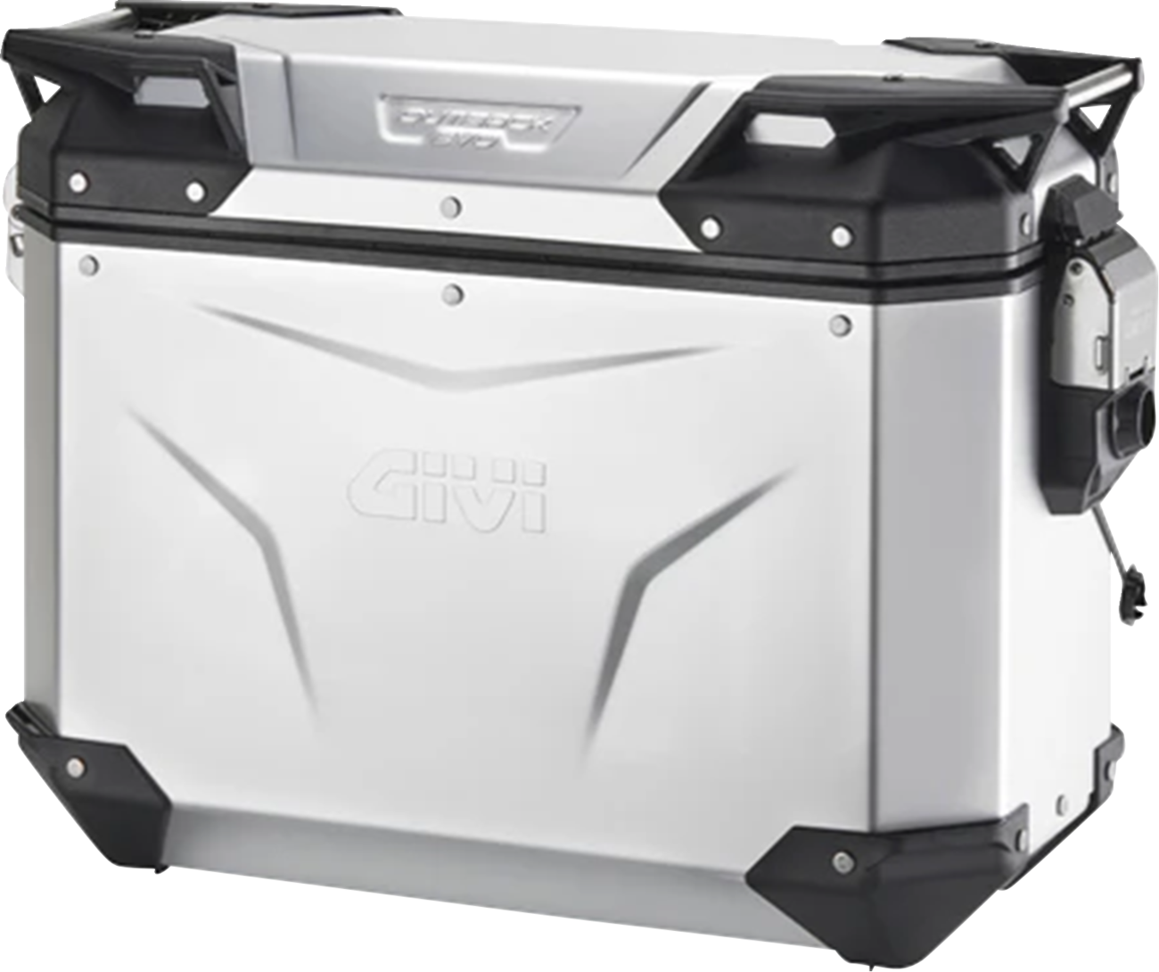 GIVI Outback Evo Side Case - Left - 37 Liter - Silver Anodized OBKEV37AAL